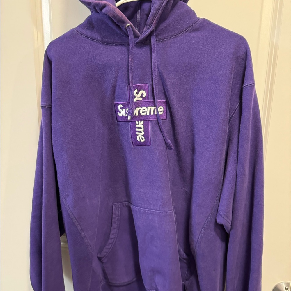 Supreme cross hoodie size L